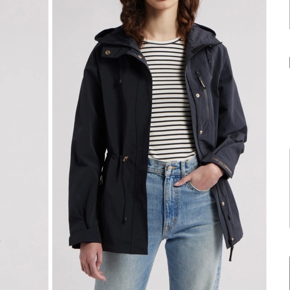 Ilse Jacobsen Sz 8 Blue Rainvision Waterproof Hooded Raincoat Jacket - Picture 4 of 10